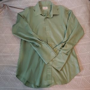 VINTAGE 60s Grand Baroque by Arrow Men's Long Sleeve.  Daiquiri. Size 16-33 EVUC